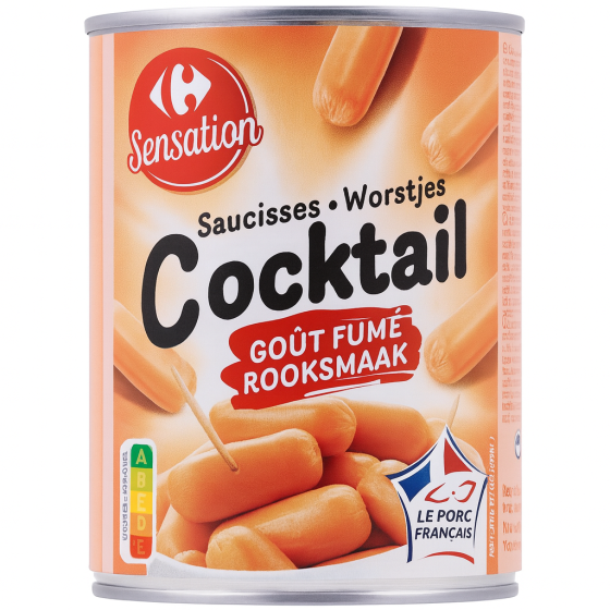SAUCISSES COCKTAIL GOUT FUME CARREFOUR  220G