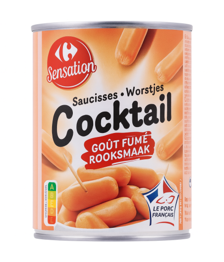 SAUCISSES COCKTAIL GOUT FUME CARREFOUR  220G