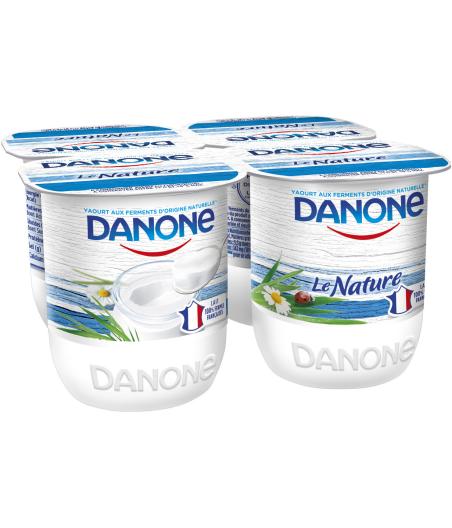 YAOURTS LE NATURE DANONE 4X125G