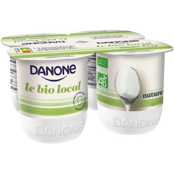YAOURTS NATURE BIO DANONE 4X125G