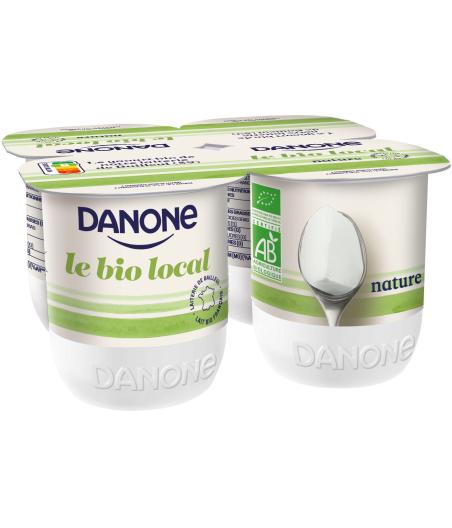 YAOURTS NATURE BIO DANONE 4X125G