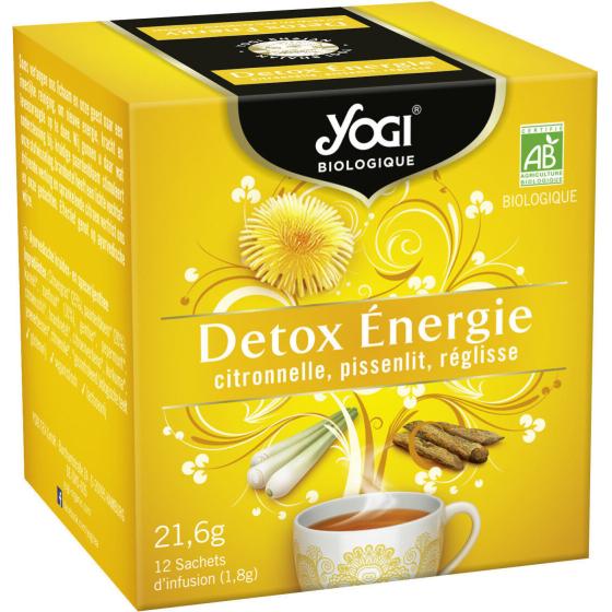 INFUSION YOGI DETOX ENERGIE CITRONNELLE 12 SACHETS 21,6G