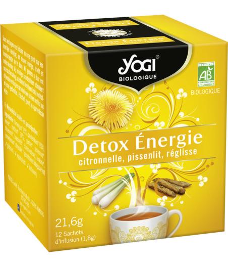 INFUSION YOGI DETOX ENERGIE CITRONNELLE 12 SACHETS 21,6G