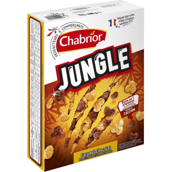 CEREALES CHABRIOR JUNGLE CARAMEL CHOCOLAT 400G