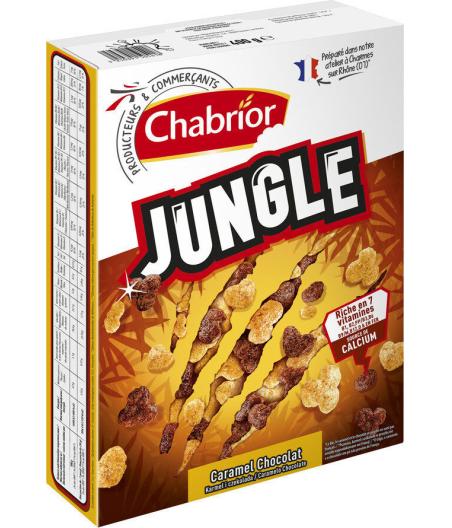 CEREALES CHABRIOR JUNGLE CARAMEL CHOCOLAT 400G