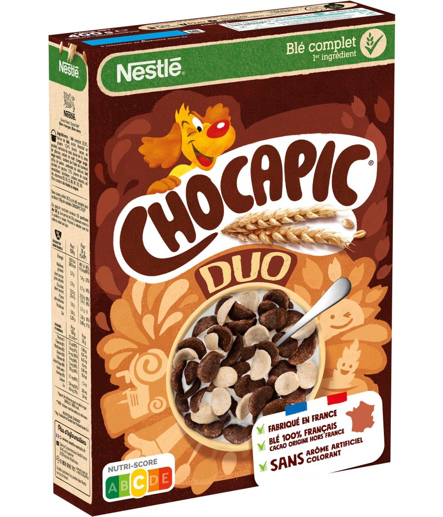 CEREALES NESTLE CHOCAPIC DUO PETIT DEJEUNER 400G