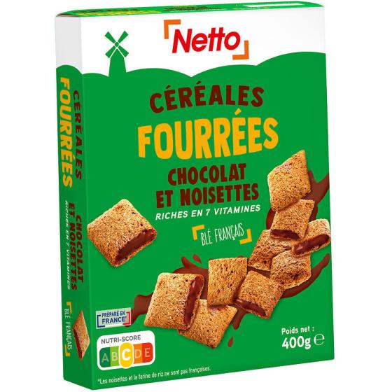 CEREALES NETTO  FOURREES CACAO NOISETTE 400G
