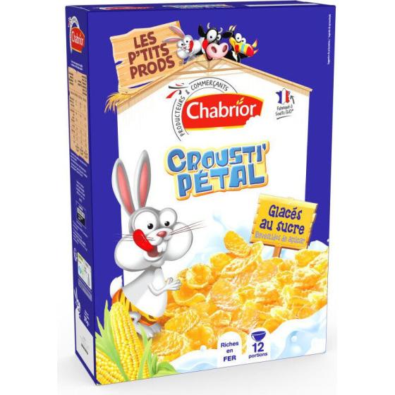 CEREALES CHABRIOR CROUSTI'PETAL GLACES AU SUCRE 375G