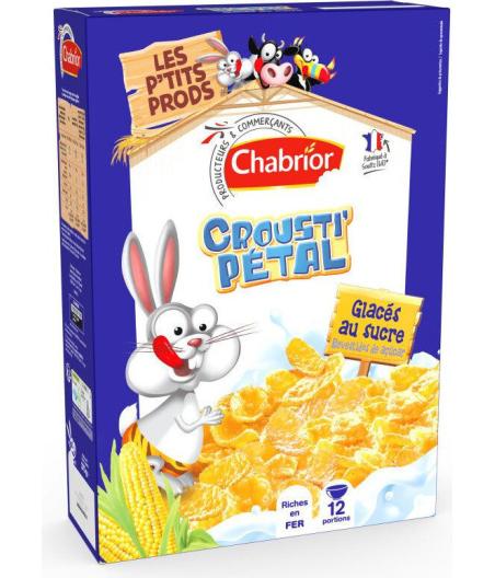 CEREALES CHABRIOR CROUSTI'PETAL GLACES AU SUCRE 375G