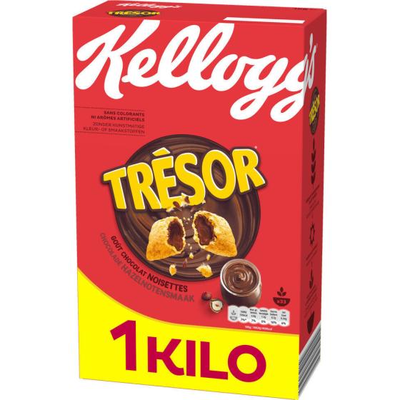 CEREALES TRESOR KELLOGG'S CHOCOLAT NOISETTES 1KG