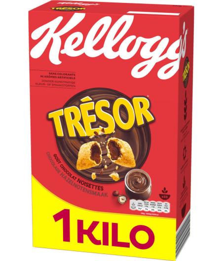 CEREALES TRESOR KELLOGG'S CHOCOLAT NOISETTES 1KG