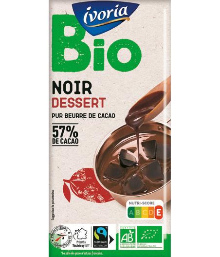 TABLETTE DE CHOCOLAT NOIR BIO IVORIA 200G