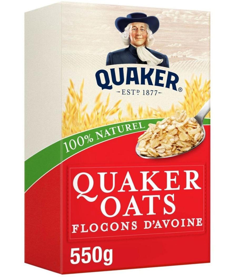 FLOCONS D'AVOINE COMPLETE QUARKER  550G