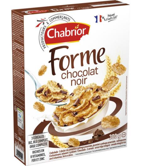 CEREALES FORME CHOCOLAT NOIR CHABRIOR 300G