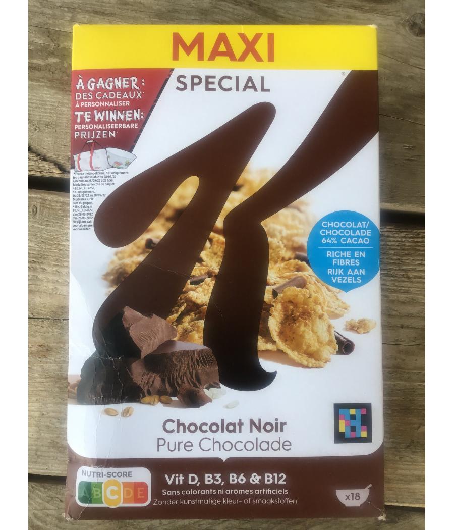 CEREALES SPECIAL K CHOCOLAT NOIR 550G