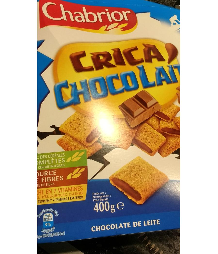 CEREALES CRICA CHOCOLAT AU LAIT CHABRIOR 400G