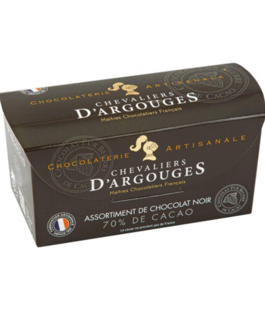 ASSORTIMENT DE CHOCOLAT NOIR CHEVALIERS D'ARGOUGES 185G