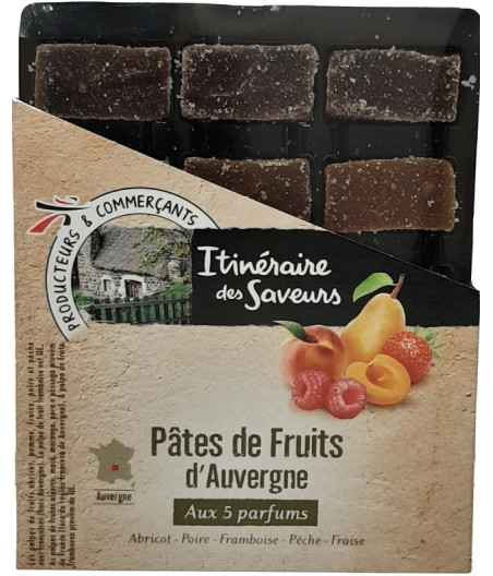 PATES DE FRUITS D\'AUVERGNE AUX 5 PARFUMS - 300G 300 G