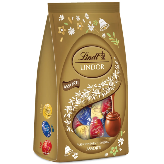 ŒUFS LINDOR ASSORTI LINDT 180G