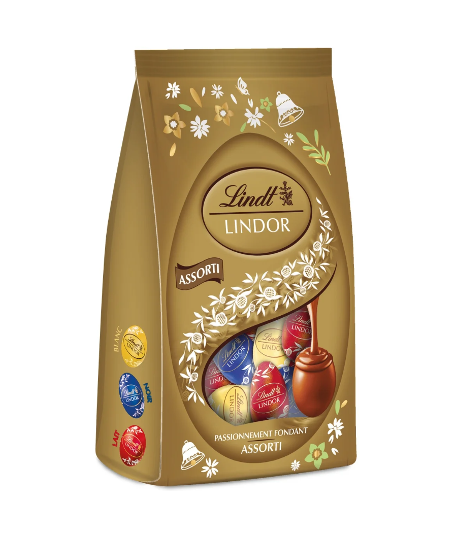 ŒUFS LINDOR ASSORTI LINDT 180G