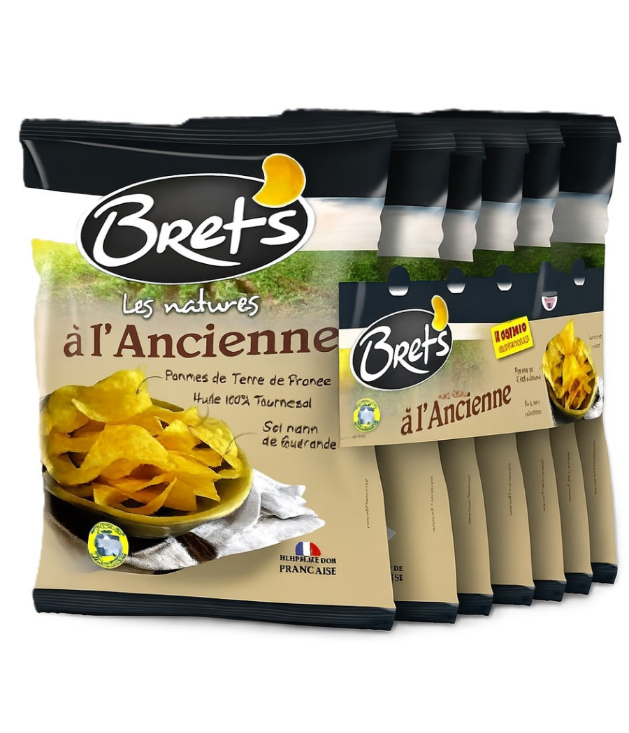 CHIPS LES NATURES A L'ANCIENNE BRETS 6X 25G