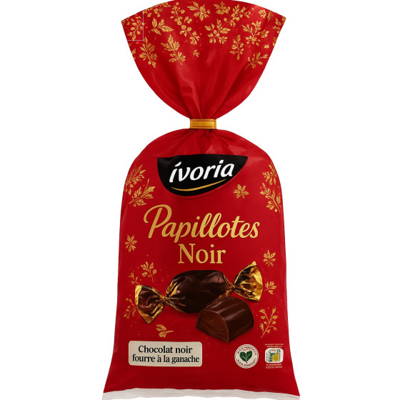 CHOCOLAT NOIR PAPILLOTES IVORIA 350G