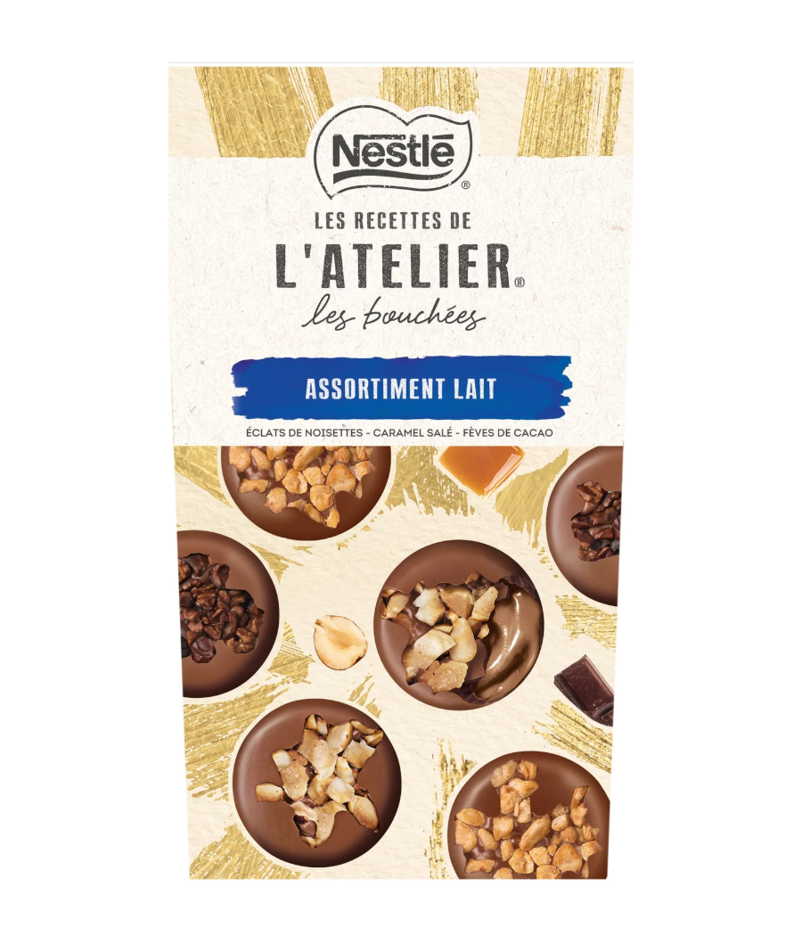 L'ATELIER LES BOUCHEES MIX AU LAIT NESTLE 266G