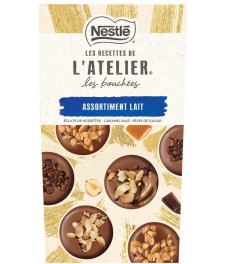 L'ATELIER LES BOUCHEES MIX AU LAIT NESTLE 266G