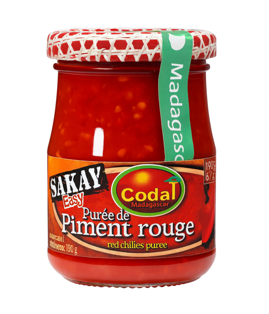PUREE DE PIMENT ROUGE DE MADAGASCAR CODAL 100G