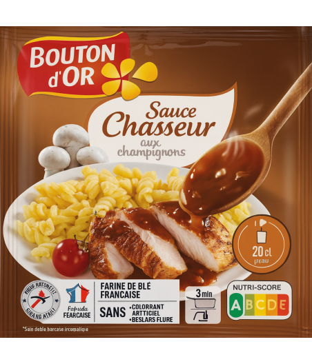 SAUCE CHASSEUR AUX CHAMPIGNONS BOUTON D'OR 24G
