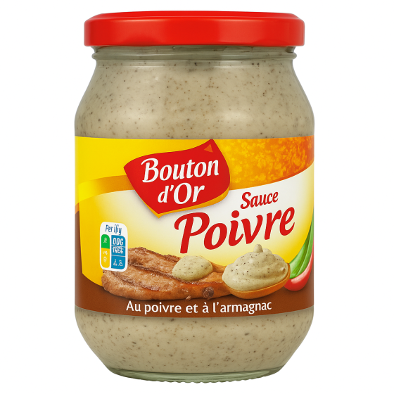 SAUCE POIVRE ET A L'ARMAGNAC  BOUTON D'OR 235G