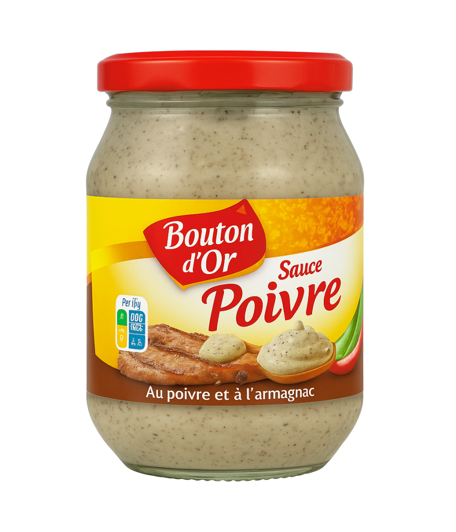 SAUCE POIVRE ET A L'ARMAGNAC  BOUTON D'OR 235G