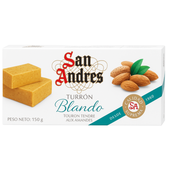 CONFISERIE SAN ANDRES TURRON TENDRE AUX AMANDES 150G