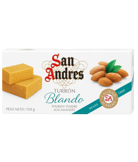 CONFISERIE SAN ANDRES TURRON TENDRE AUX AMANDES 150G