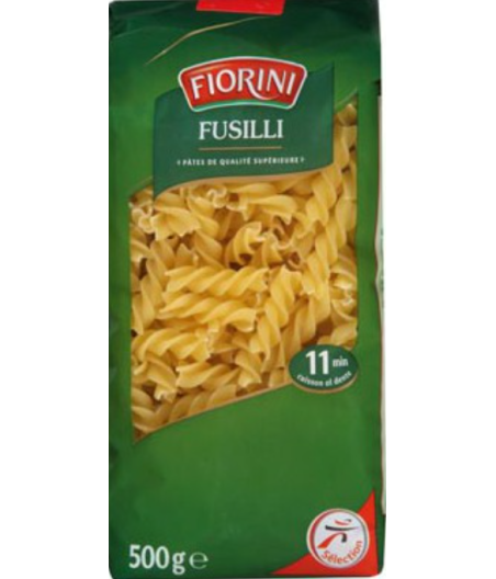 FUSILLI PATES DE QUALITE SUPERIEURE)500 G