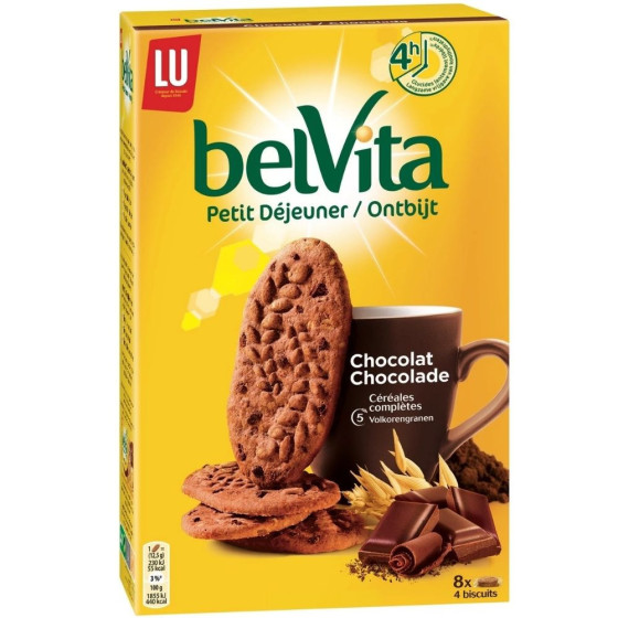 BISCUITS PETIT DEJEUNER CHOCOLAT BELVITA 400G