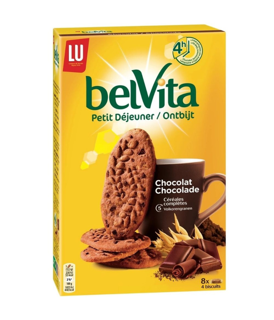 BISCUITS PETIT DEJEUNER CHOCOLAT BELVITA 400G