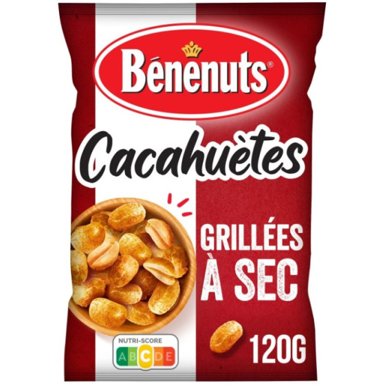 CACAHUETES GRILLEES A SEC BENENUTS 120G