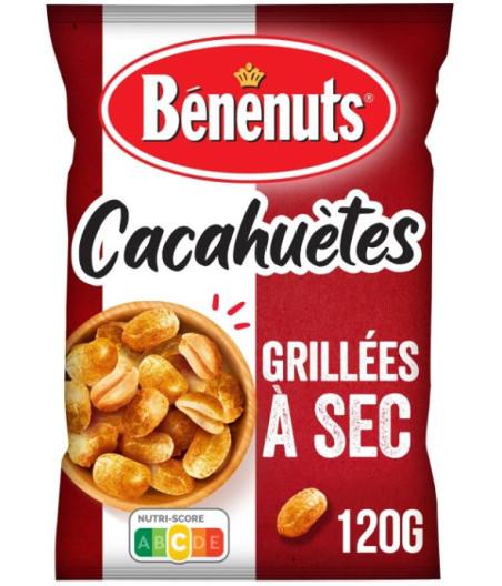 CACAHUETES GRILLEES A SEC BENENUTS 120G