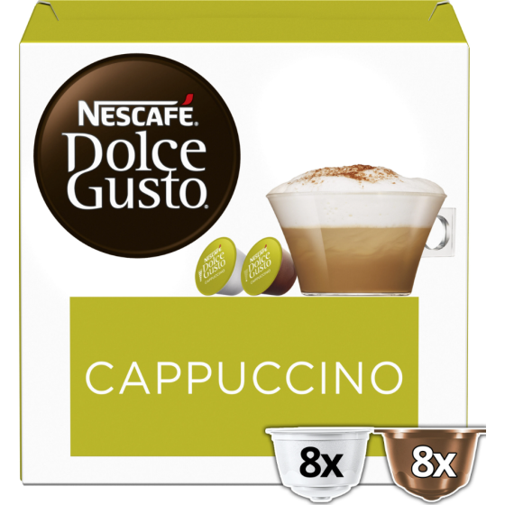 CAPSULES NESCAFE DOLCE GUSTO CAPPUCCINO EXTRA CREMA 16 CAPSULES 186.4G