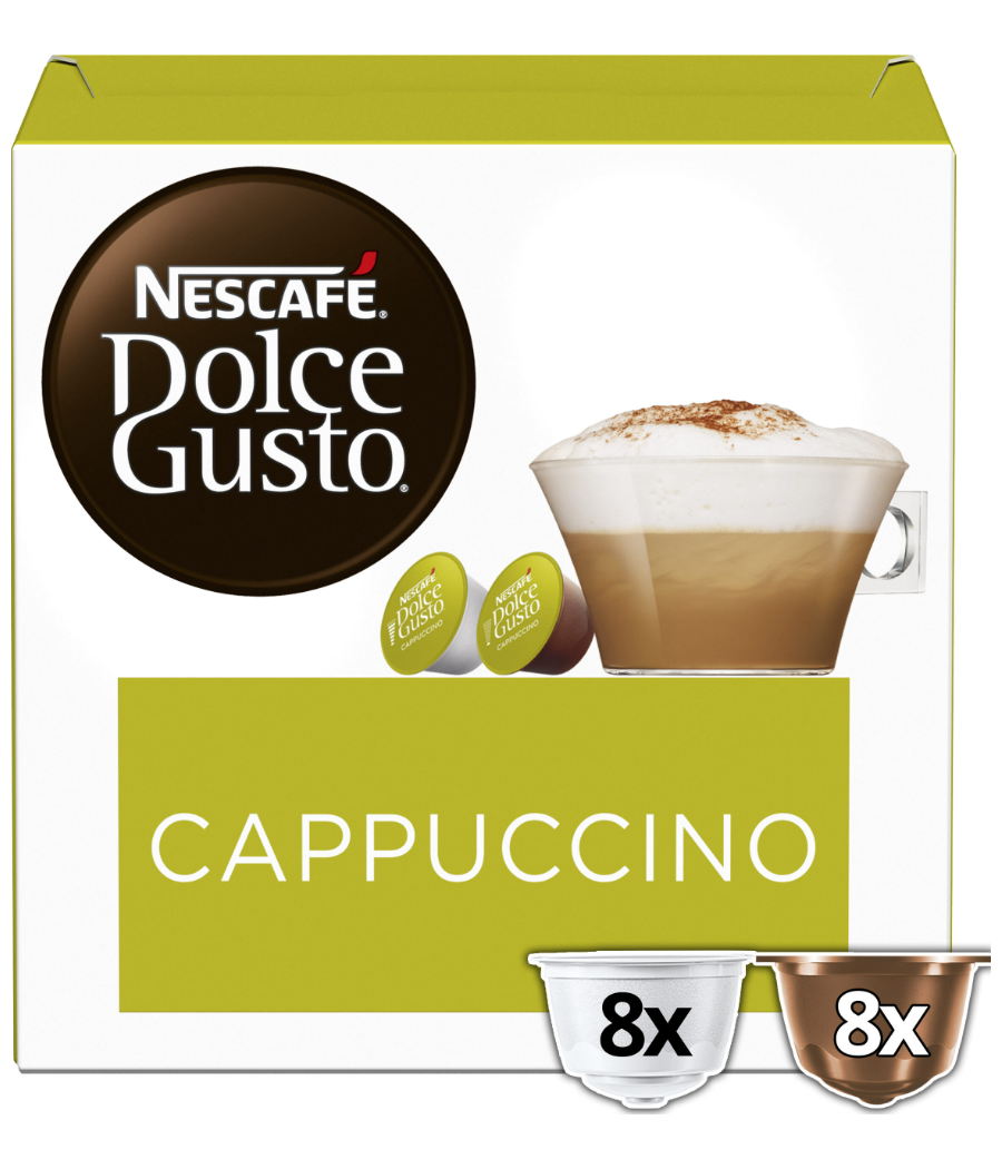 CAPSULES NESCAFE DOLCE GUSTO CAPPUCCINO EXTRA CREMA 16 CAPSULES 186.4G