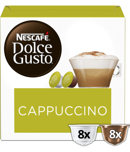 CAPSULES NESCAFE DOLCE GUSTO CAPPUCCINO EXTRA CREMA 16 CAPSULES 186.4G