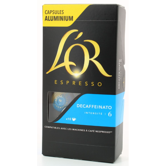 CAPSULES L'OR ESPRESSO DECAFFEINATO 52G