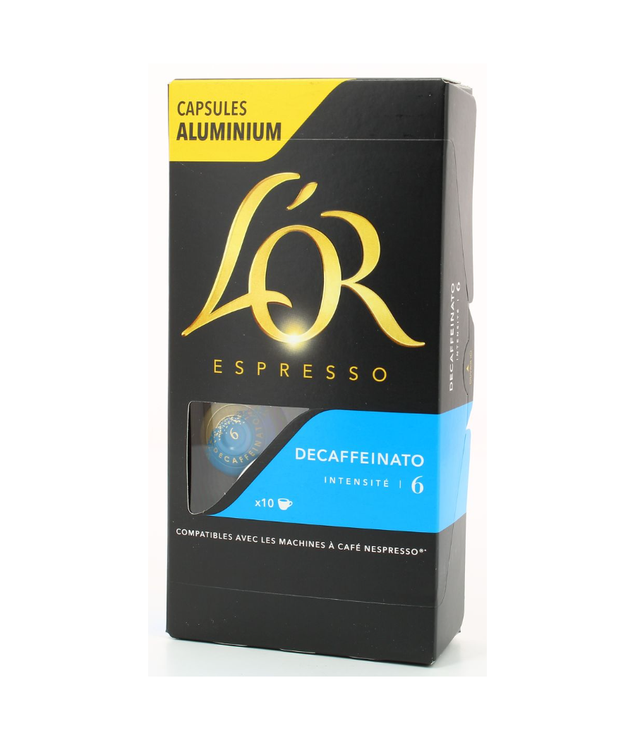 CAPSULES L'OR ESPRESSO DECAFFEINATO 52G