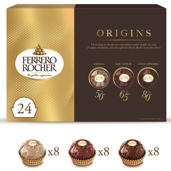 FERRERO ROCHER ORIGINS 24 PIECES 300 G