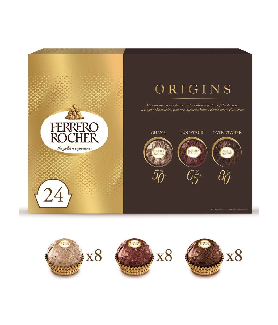FERRERO ROCHER ORIGINS 24 PIECES 300 G