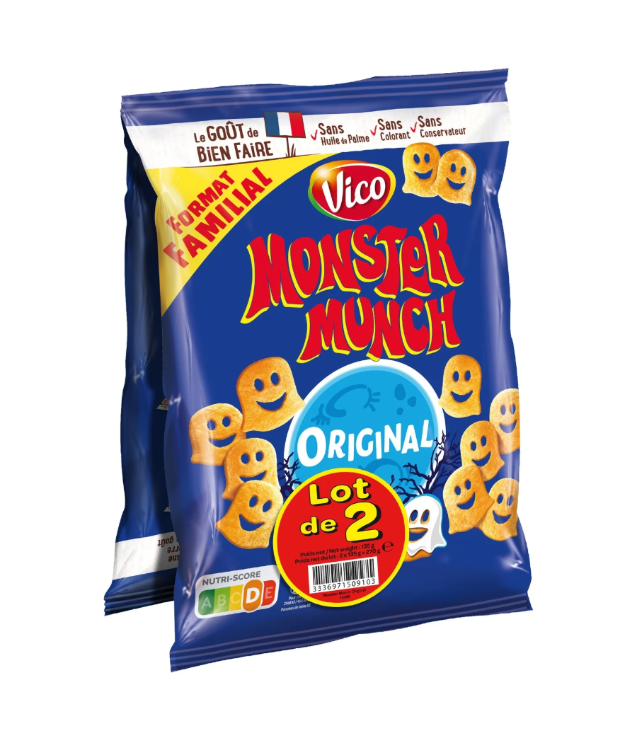 BISCUIT SALE MONSTER MUNCH 2 X 135G