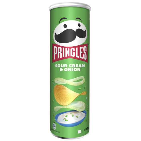 SOUR CREAM & ONION PRINGLES 195G