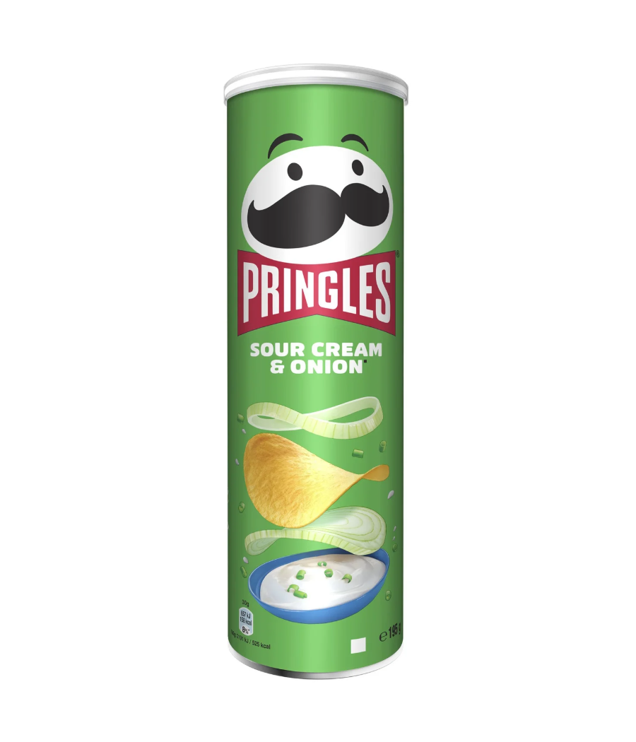 SOUR CREAM & ONION PRINGLES 195G