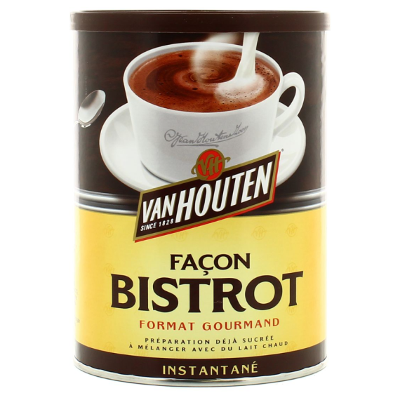 DOSETTE VAN HOUTEN CHOCOLAT INSTANTANE FACON BISTROT 425G